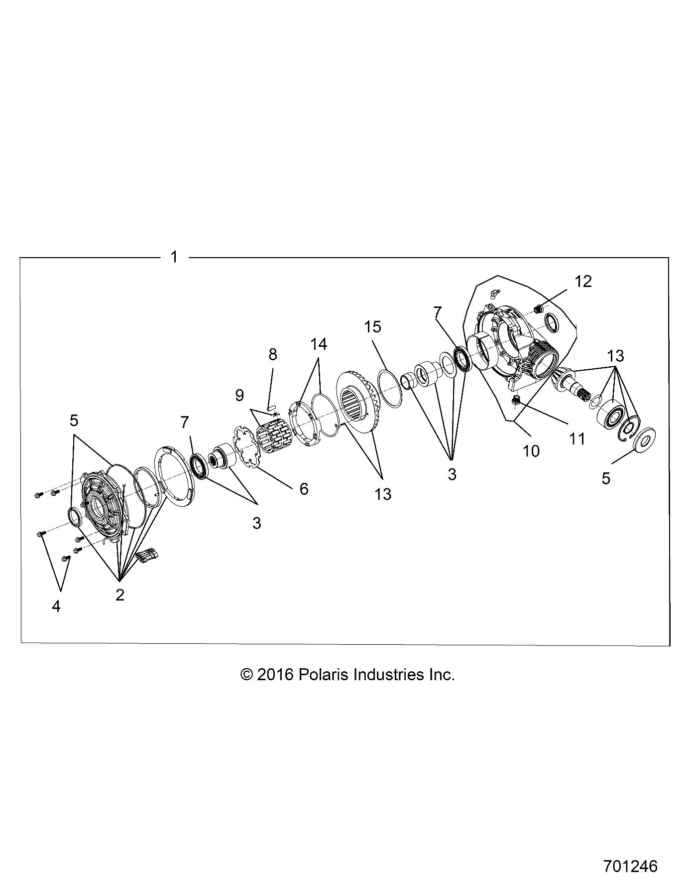 TRANSMISSION CARTER DENGRENAGES AVANT A PARTIR DU 27032020 POUR GENERAL 1000 DELUX RC 2020