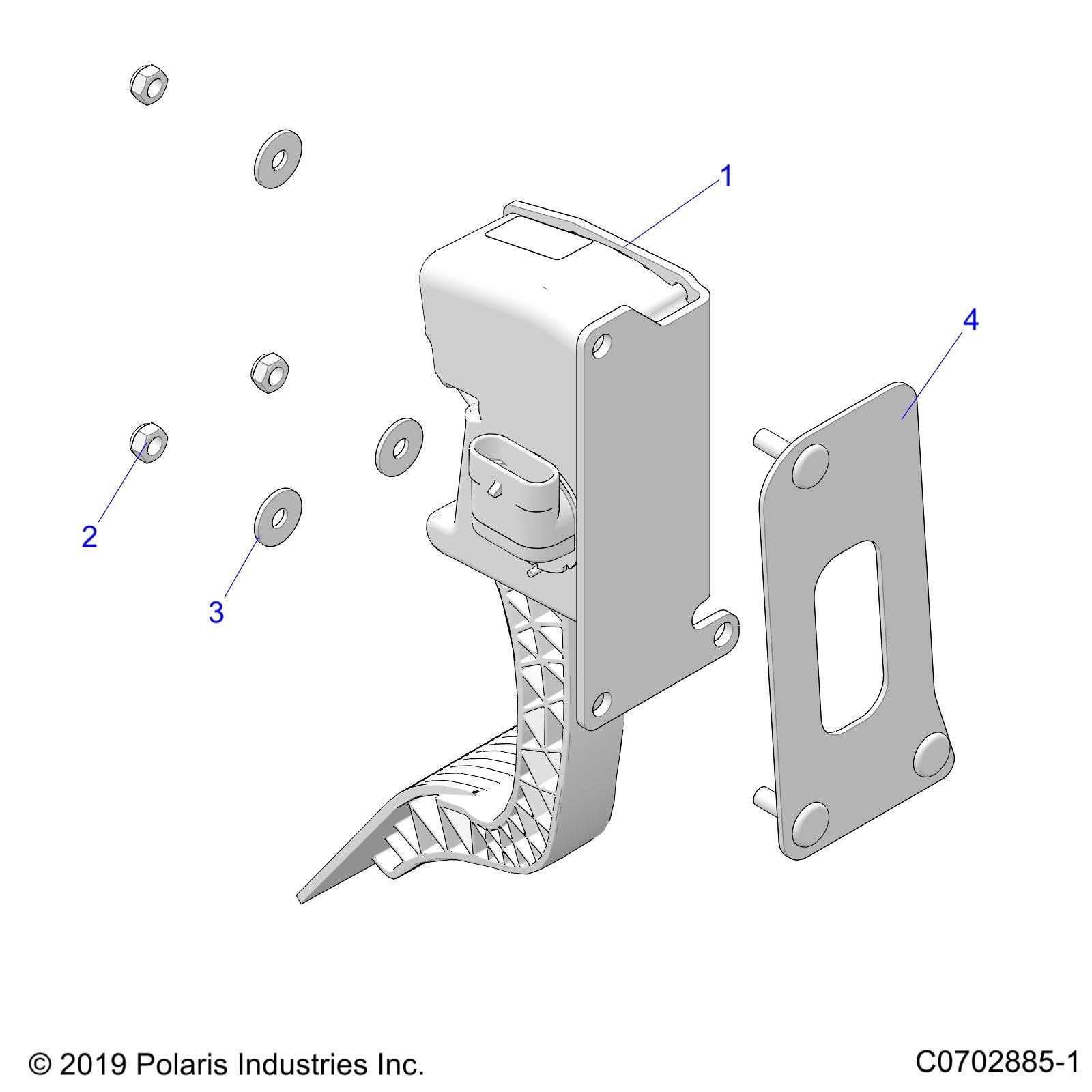 MOTEUR PEDALE DACCELERATEUR POUR RZR PRO XP SPORT 3PC 2023