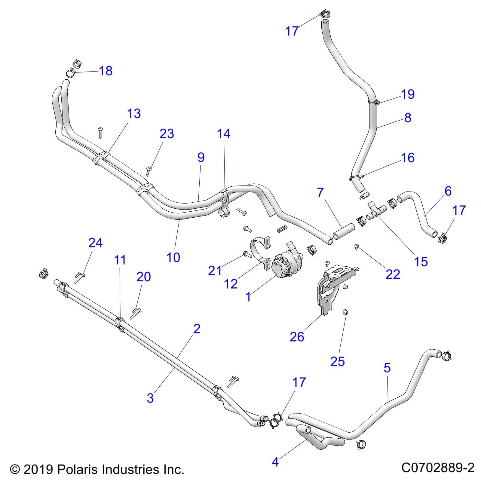 MOTEUR SYSTEME DE REFROIDISSEMENT POUR RZR PRO XP SPORT 2023