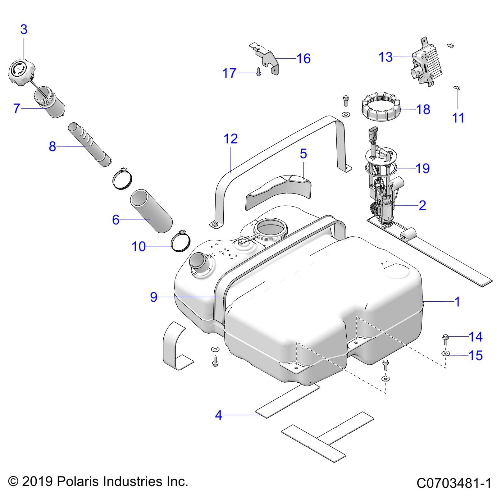 MOTEUR CIRCUIT DE CARBURANT RESERVOIR DE CARBURANT POUR RZR TURBO R SPORT 2023