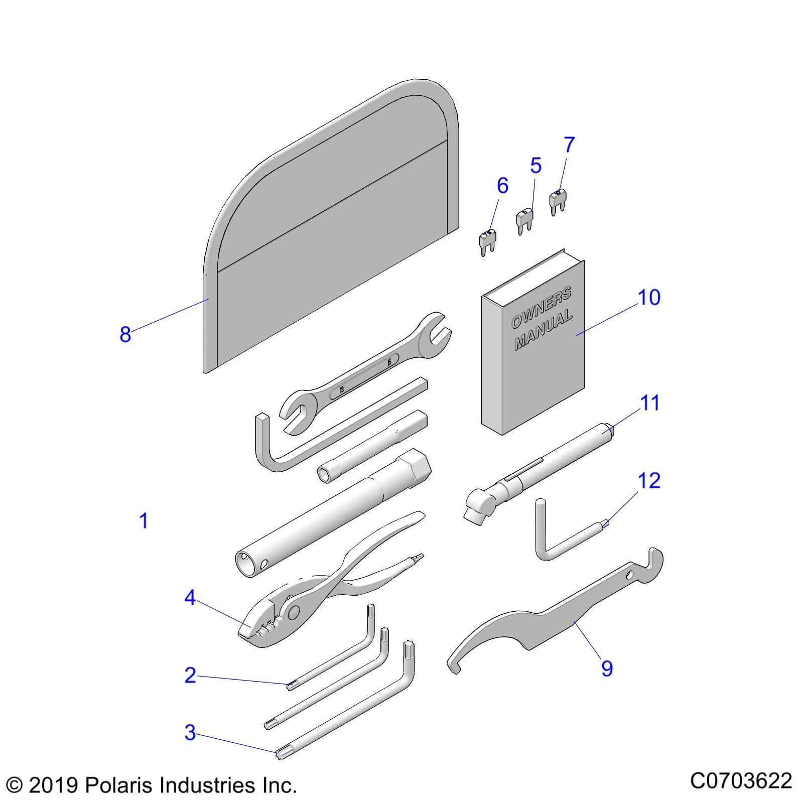 REFERENCES MANUEL DE LUTILISATEUR ET KIT OUTILS POUR RZR PRO XP 4 SPORT EVAP 2022